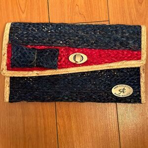 Addie’s Collection vintage Bahamas Straw Clutch 10x6